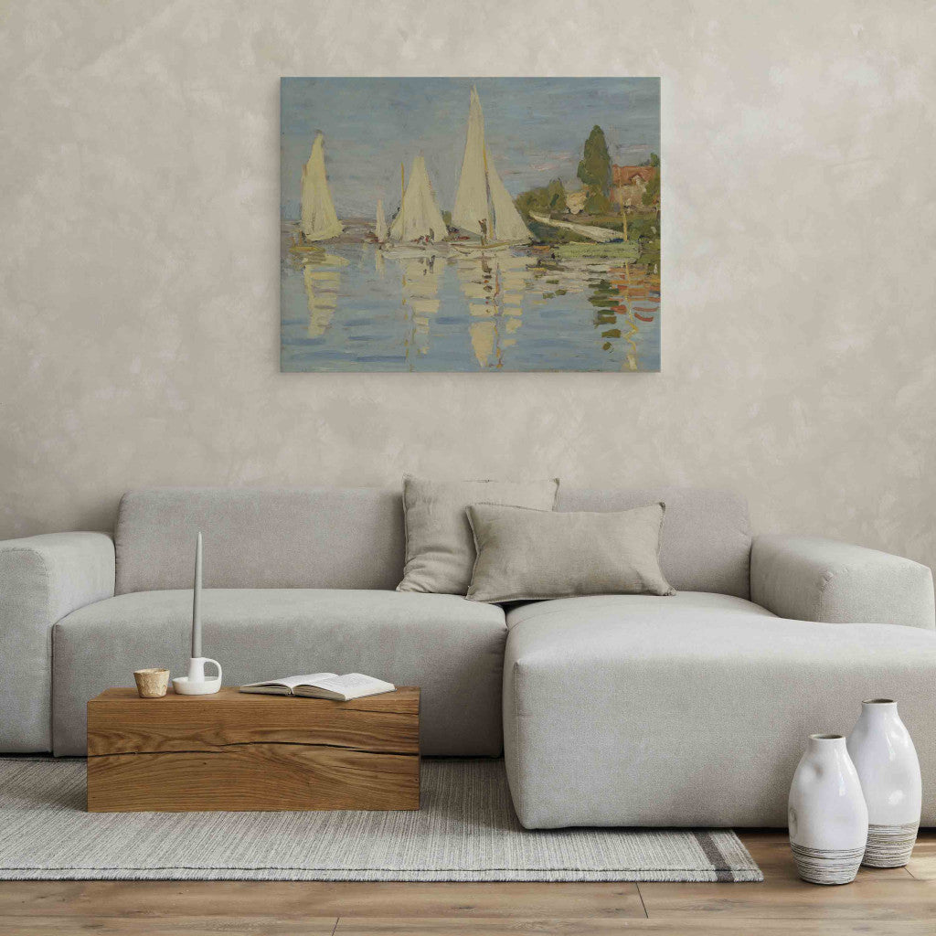 Gleznas reprodukcija - Claude Monet - Regates a Argenteuil