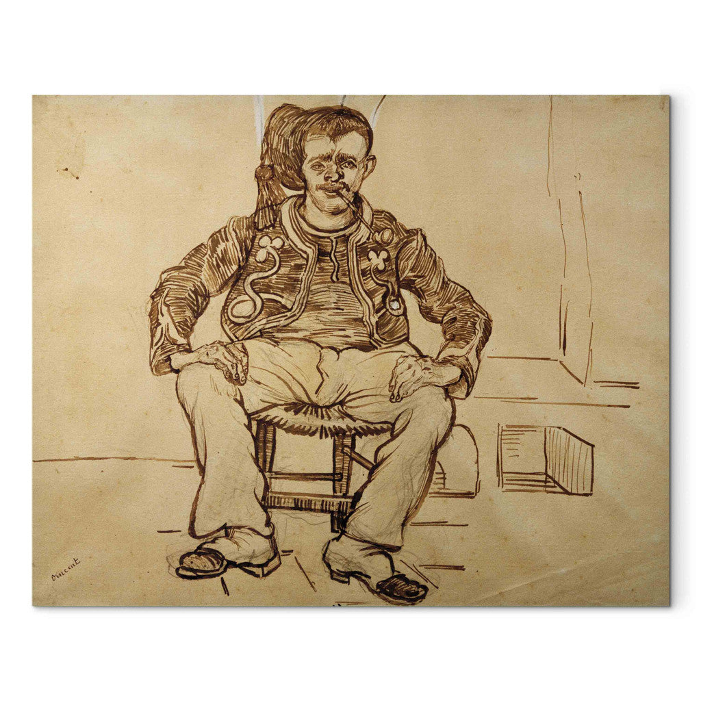 Gleznas reprodukcija - Vincent van Gogh - Zouave, Sitting