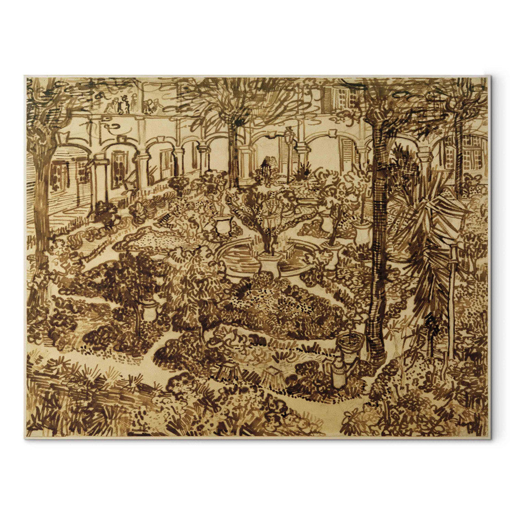 Gleznas reprodukcija - Vincent van Gogh - The Courtyard of the Hospital