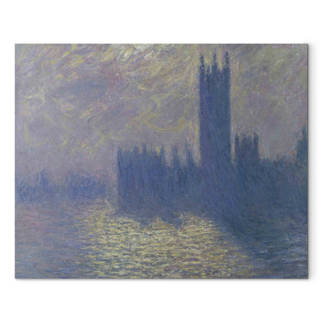 Gleznas reprodukcija - Claude Monet - The Houses of Parliament, Stormy Sky