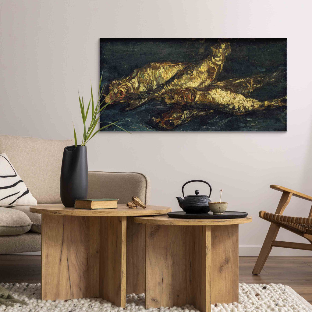 Gleznas reprodukcija - Vincent van Gogh - Still life with bloaters