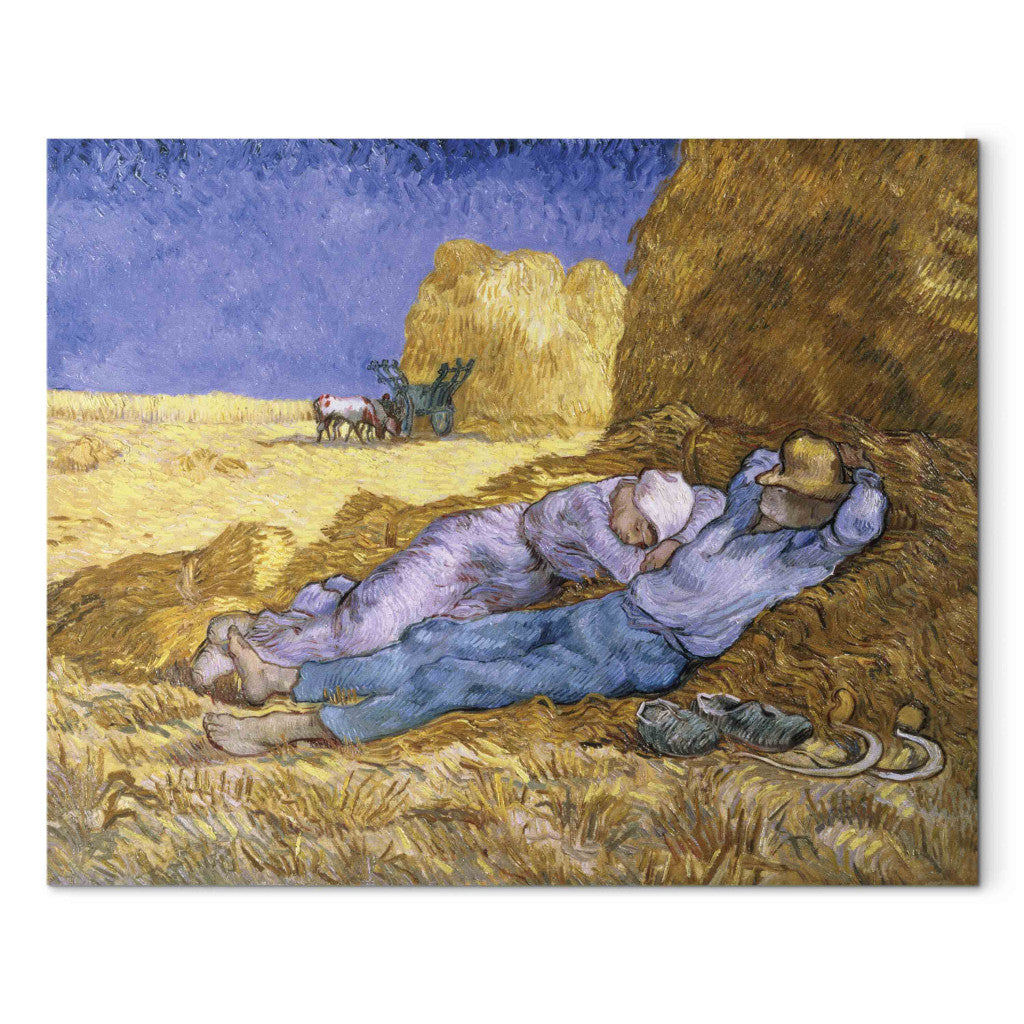 Gleznas reprodukcija - Vincent van Gogh - Noon, or The Siesta, after Millet