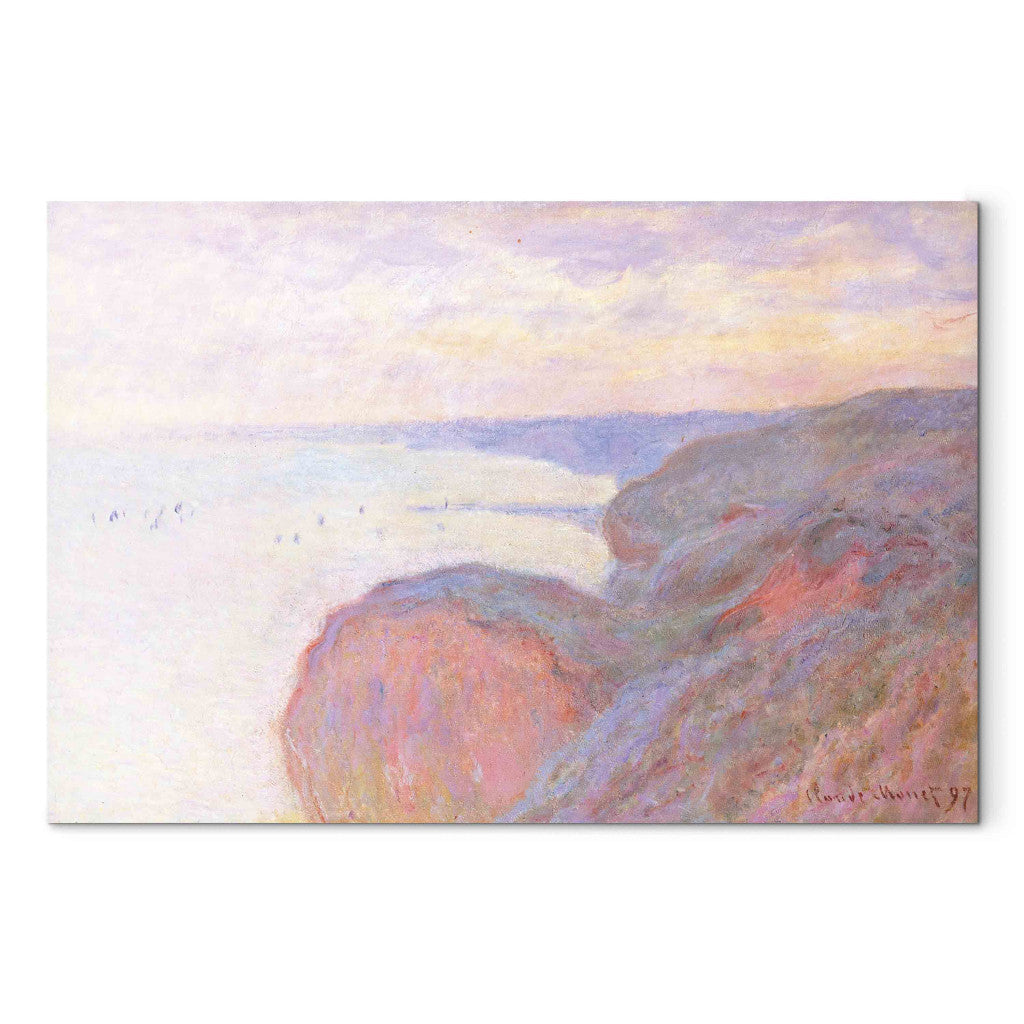 Gleznas reprodukcija - Claude Monet - Sur la Falaise pres Dieppe, ciel couvert