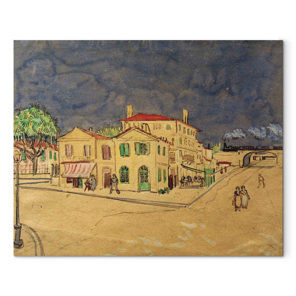 Gleznas reprodukcija - Vincent van Gogh - The Yellow House (2. versija)