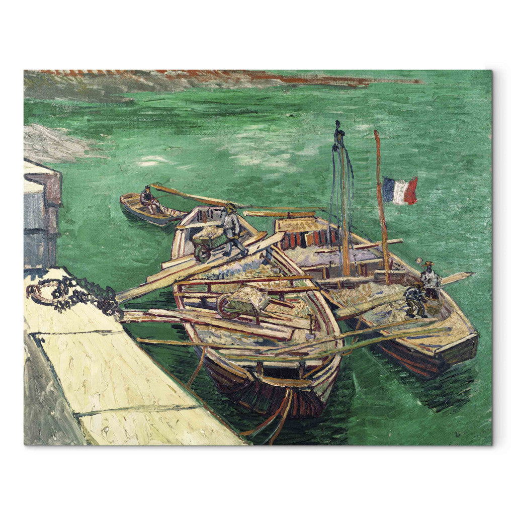 Gleznas reprodukcija - Vincent van Gogh - Landing Stage with Boats