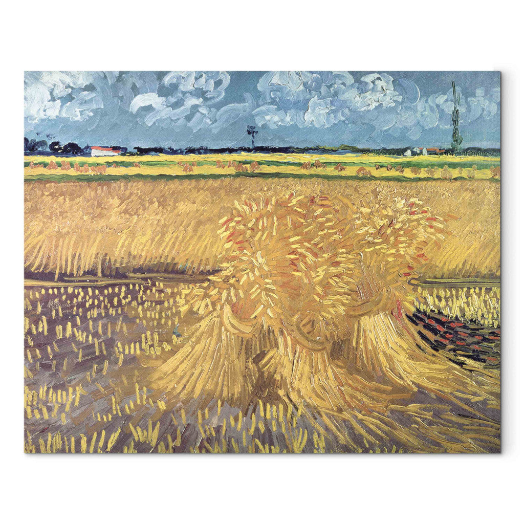 Gleznas reprodukcija - Vincent van Gogh - Wheatfield with Sheaves