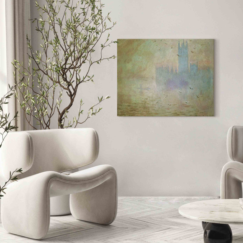 Gleznas reprodukcija - Claude Monet - Le Parlement, Les Mouettes