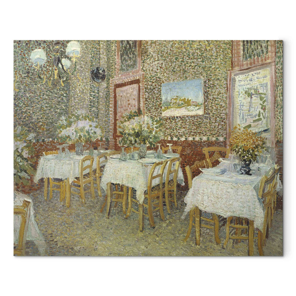 Gleznas reprodukcija - Vincent van Gogh - Interior of a Restaurant