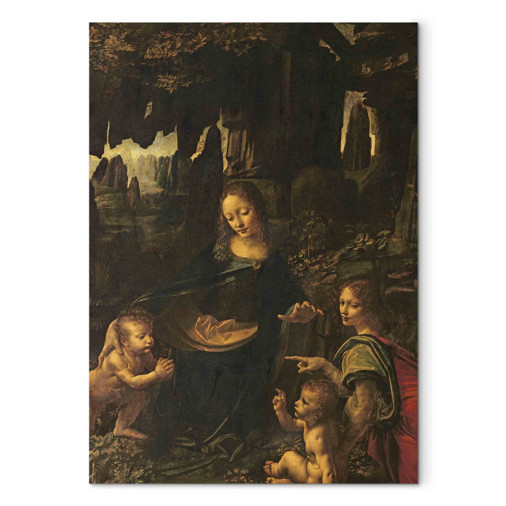 Gleznas reprodukcija - Leonardo da Vinci - Madonna of the Rocks