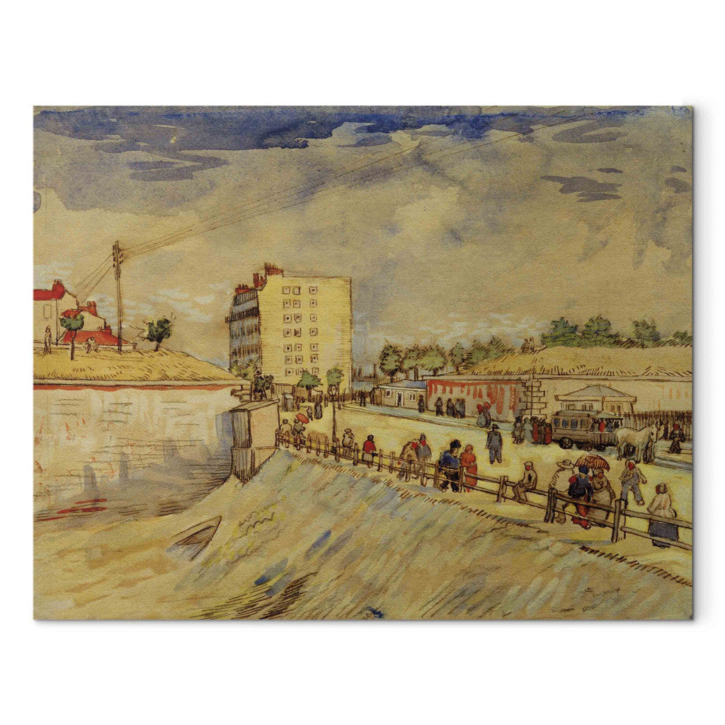 Gleznas reprodukcija - Vincent van Gogh - Gate in the Paris Ramparts