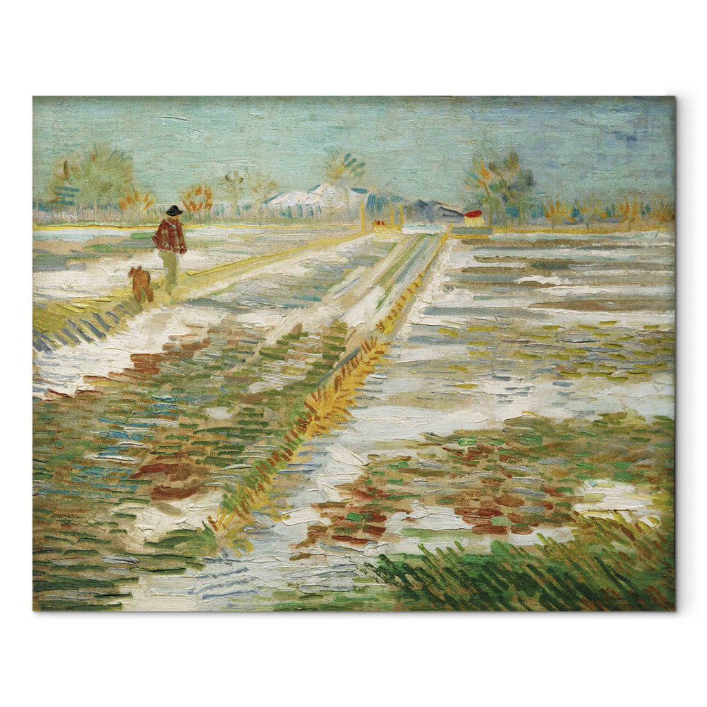 Gleznas reprodukcija - Vincent van Gogh - Landscape with Snow