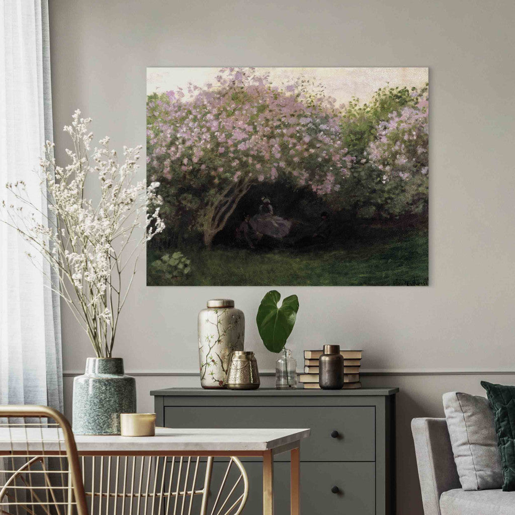 Gleznas reprodukcija - Claude Monet - Lilacs, Grey Weather