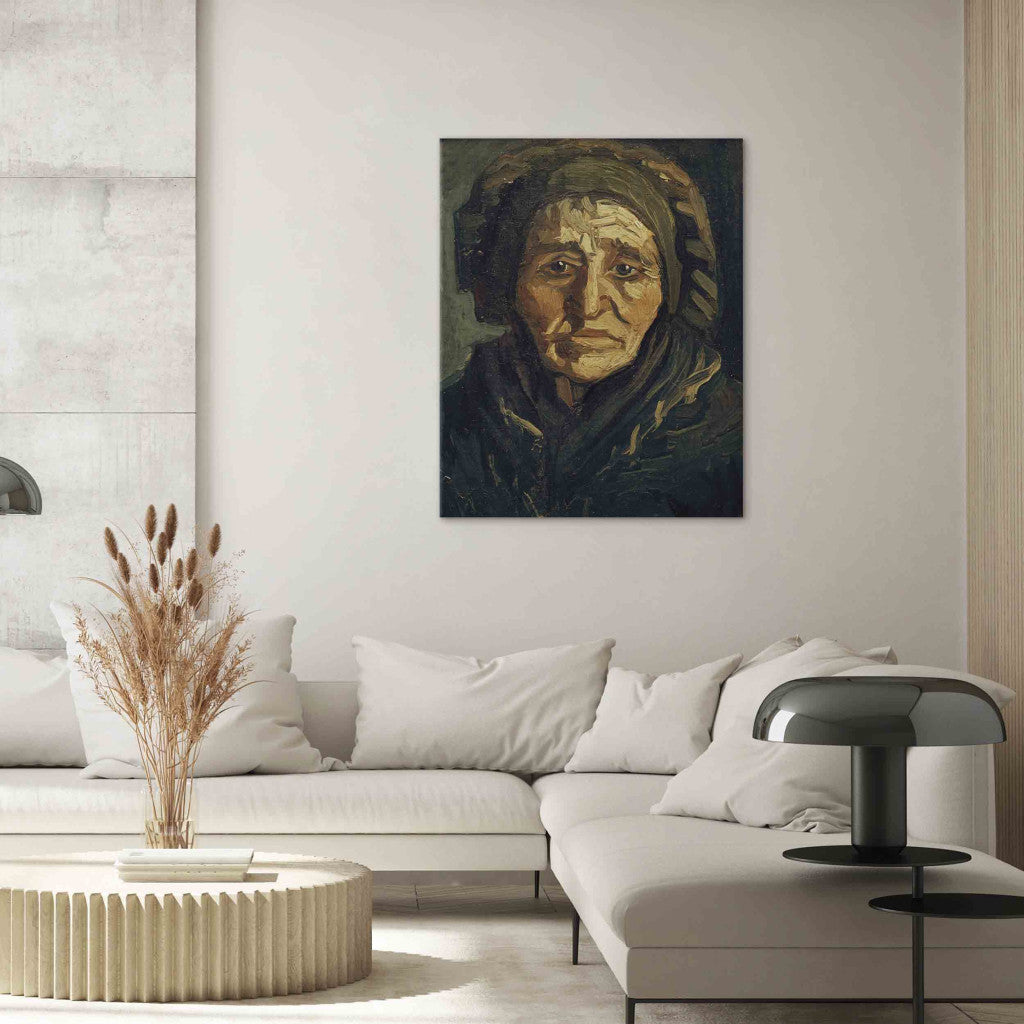Gleznas reprodukcija - Vincent van Gogh - Peasant woman: woman with dark bonnet
