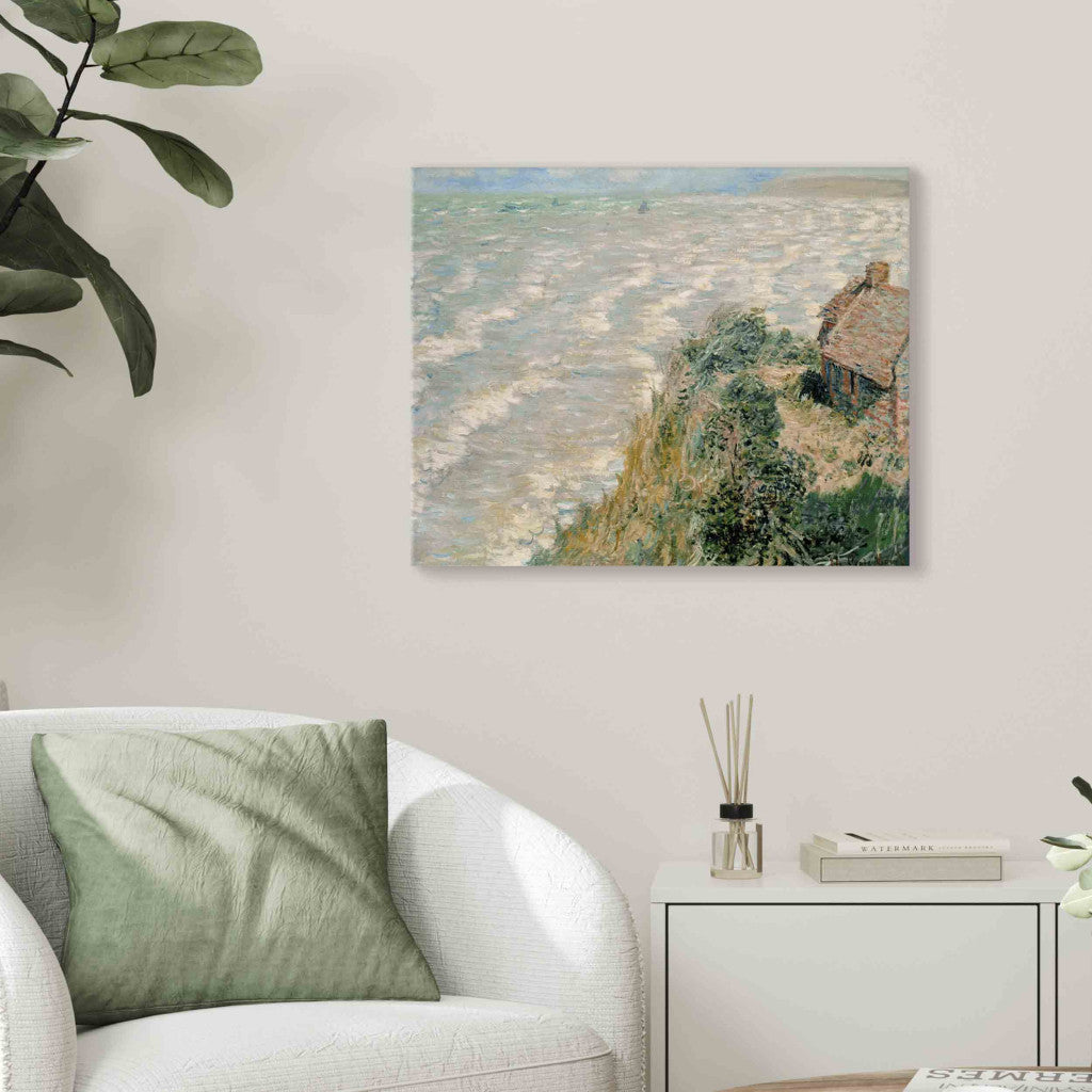 Gleznas reprodukcija - Claude Monet - Maree montante a Pourville (Flood in Pourville)