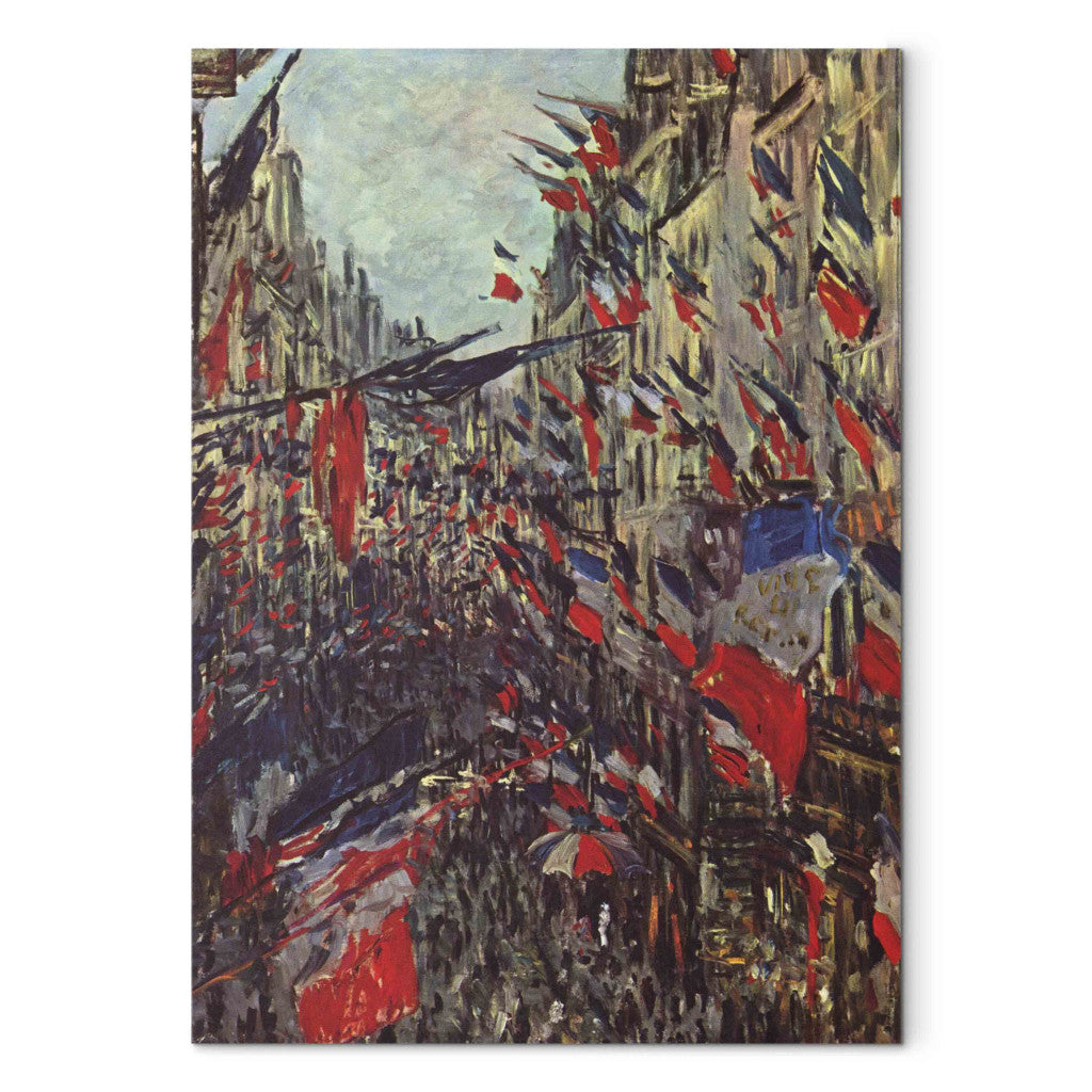 Gleznas reprodukcija - Claude Monet - The Rue Saint -Denis, Celebration of June