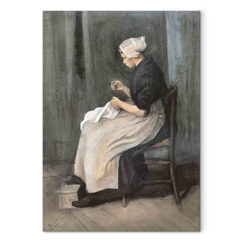 Gleznas reprodukcija - Vincent van Gogh - Seamstress from Scheveningen