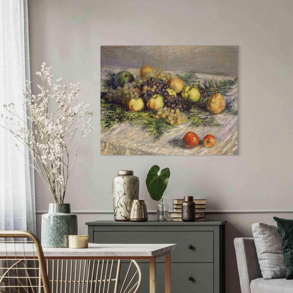 Gleznas reprodukcija - Claude Monet - Pears and grapes