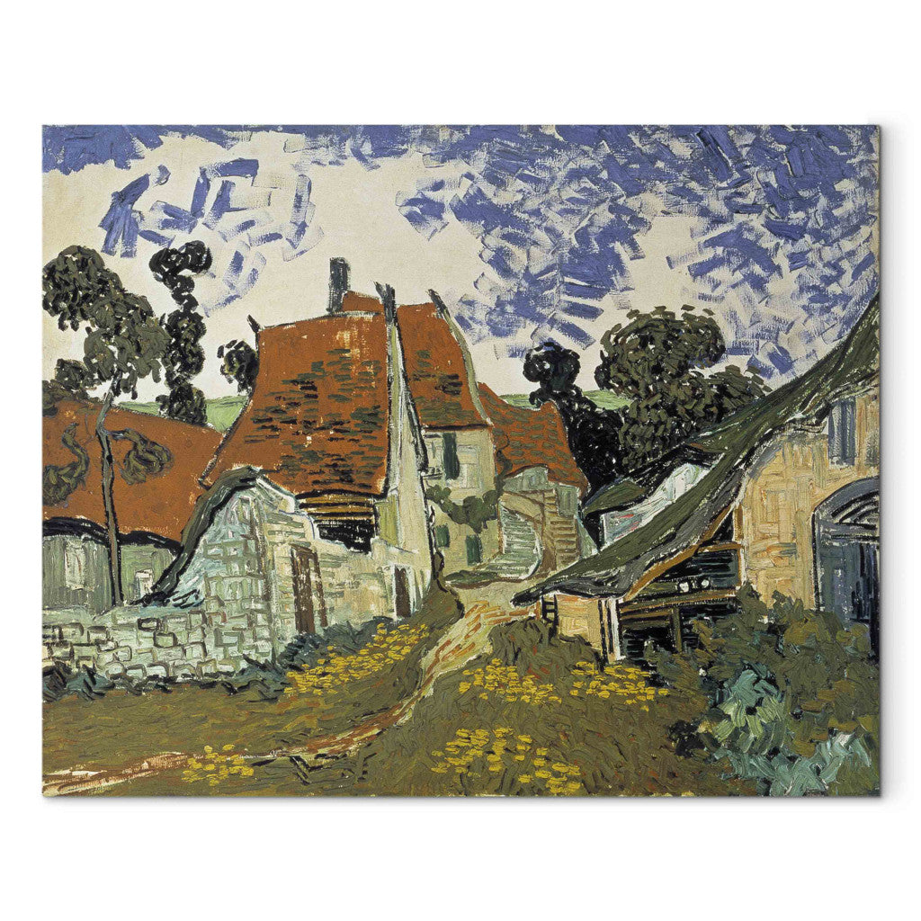Gleznas reprodukcija - Vincent van Gogh - Village street in Auvers