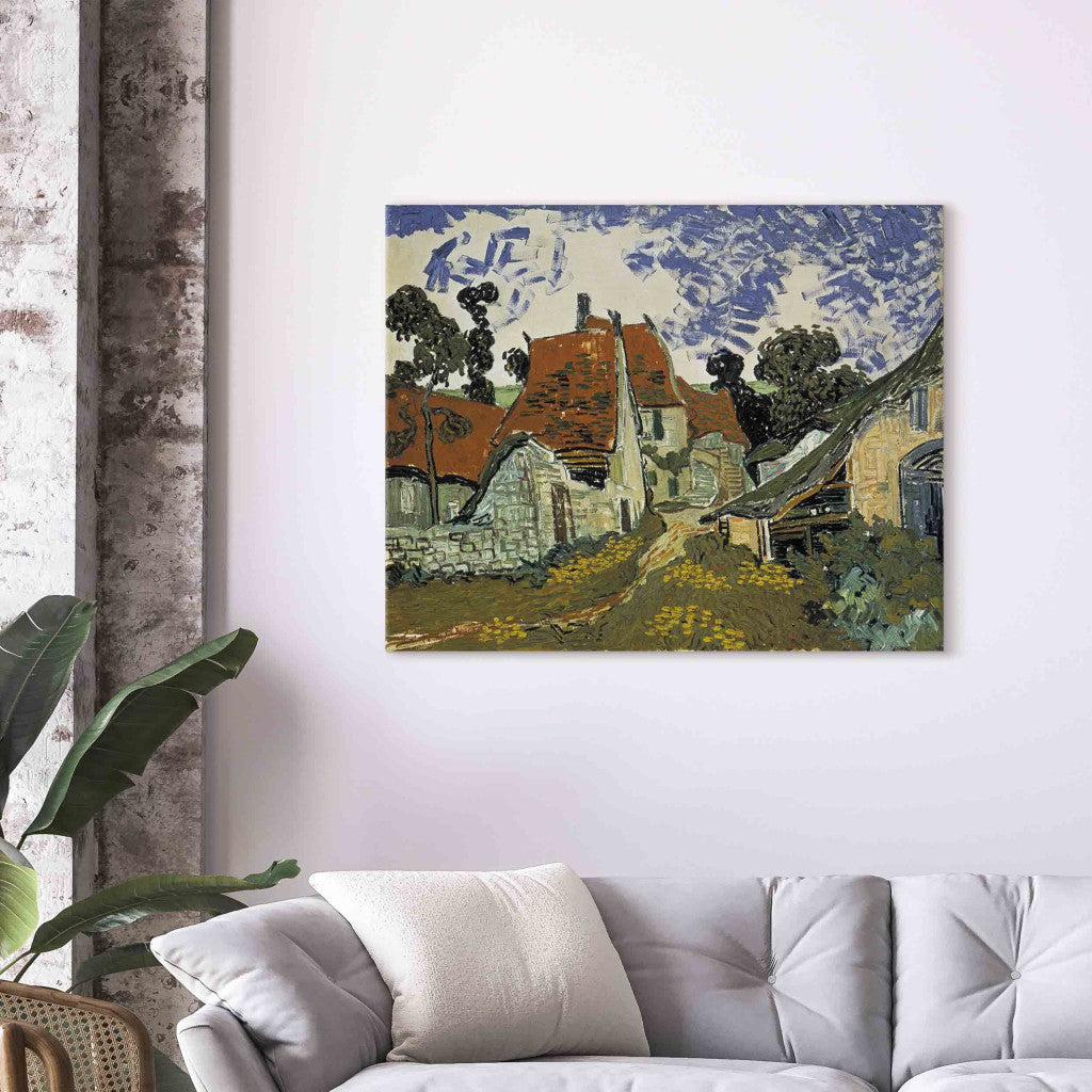 Gleznas reprodukcija - Vincent van Gogh - Village street in Auvers