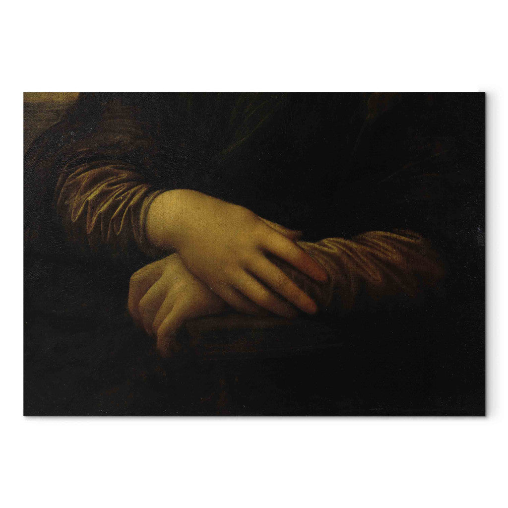 Gleznas reprodukcija - Leonardo da Vinci - Mona Lisa, detail of her hands