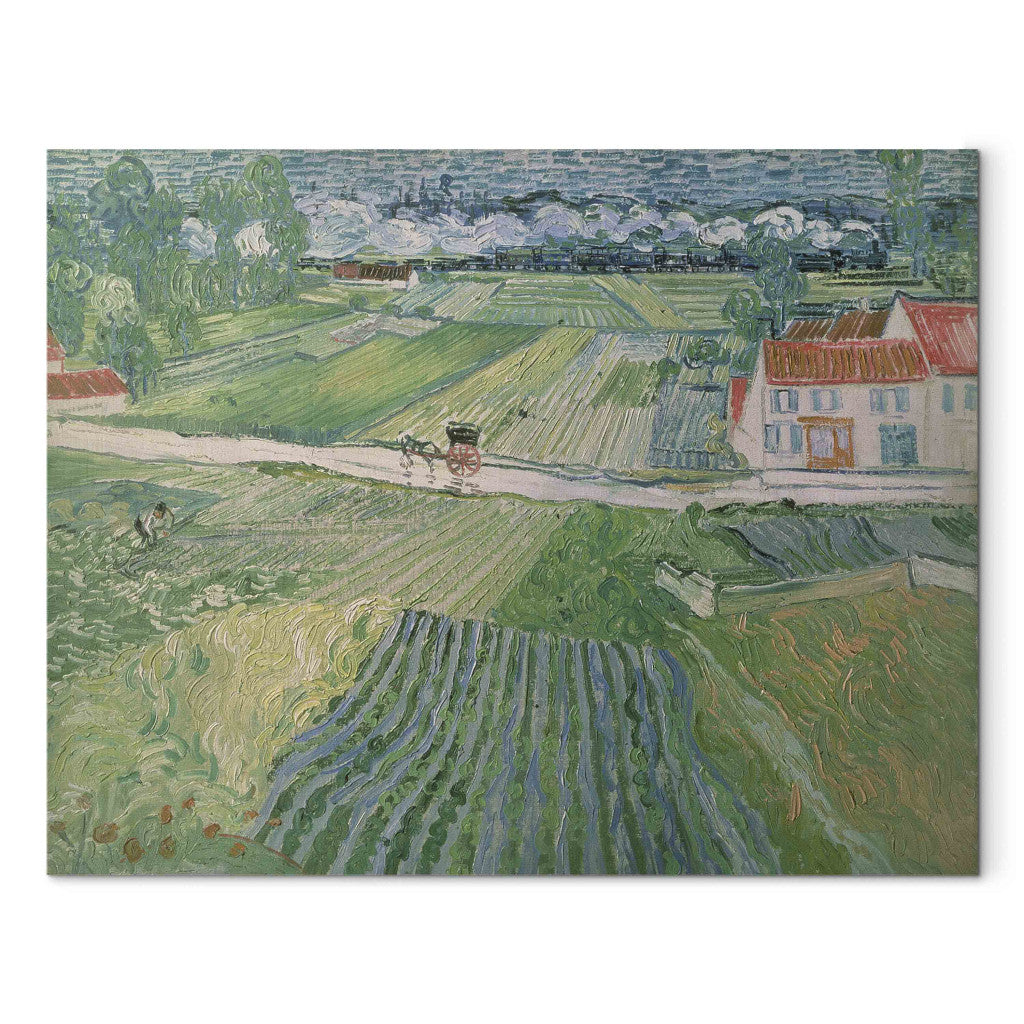 Gleznas reprodukcija - Vincent van Gogh - Landscape at Auvers after the Rain