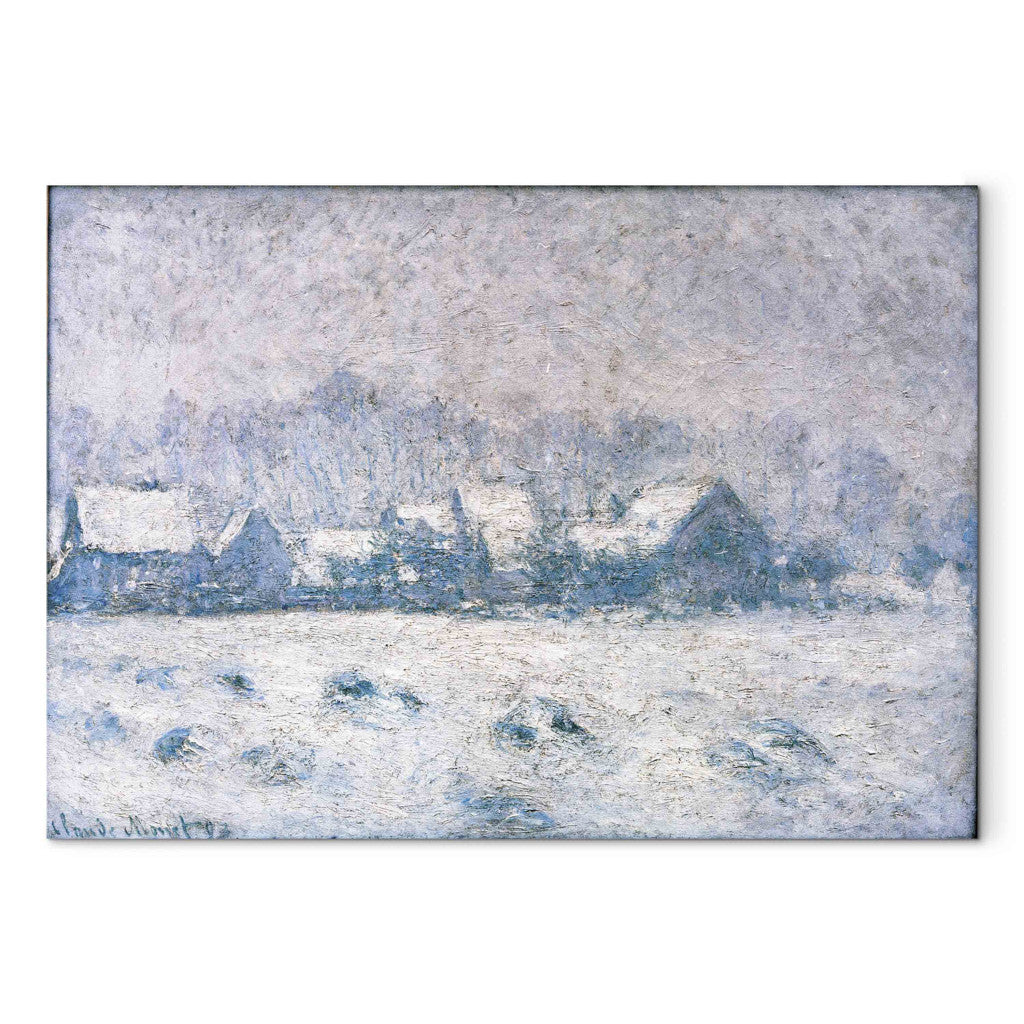 Gleznas reprodukcija - Claude Monet - Effet de neige a Giverny (Snow in Giverny)