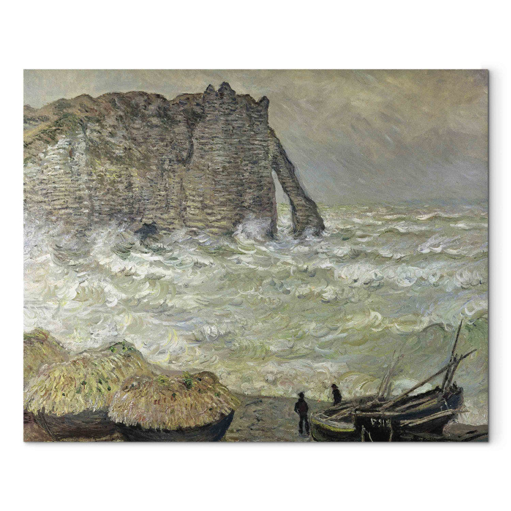 Gleznas reprodukcija - Claude Monet - Rough Sea at Etretat (2. versija)