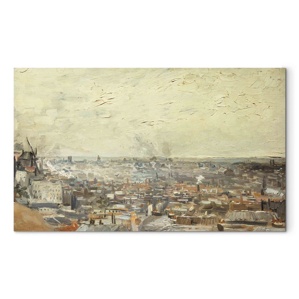 Gleznas reprodukcija - Vincent van Gogh - Vue sur Montmartre