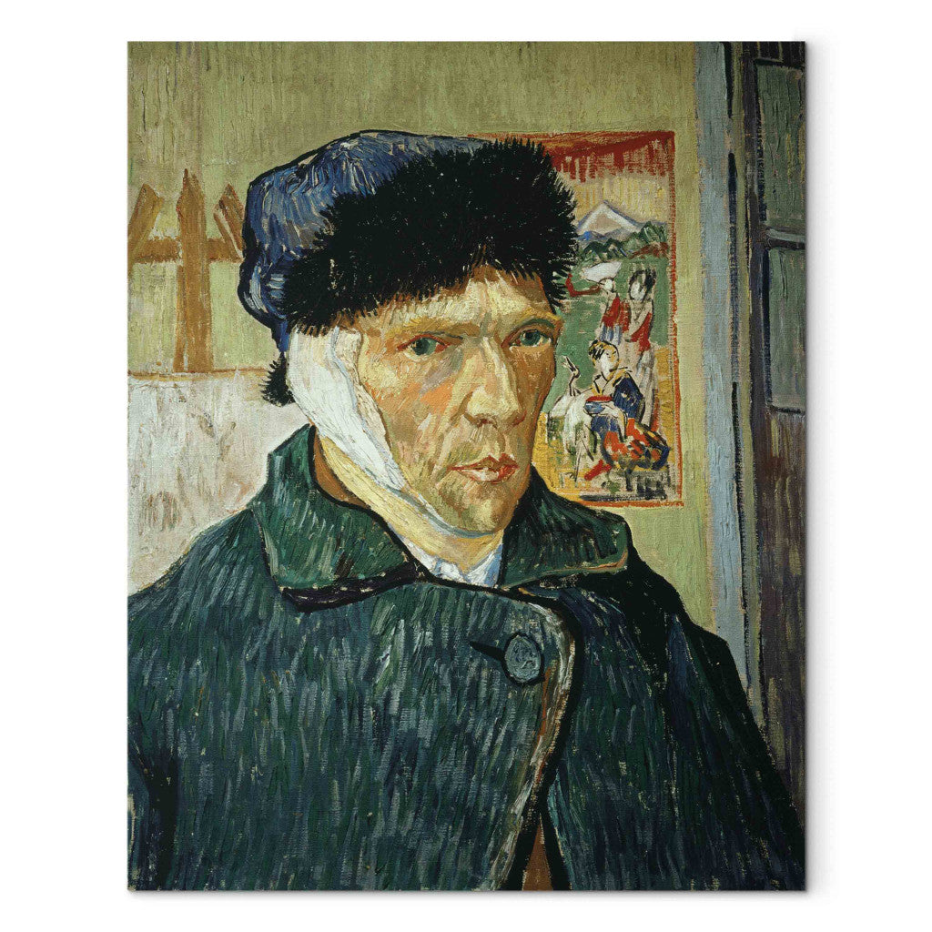 Gleznas reprodukcija - Vincent van Gogh - Selfportrait with bandaged ear