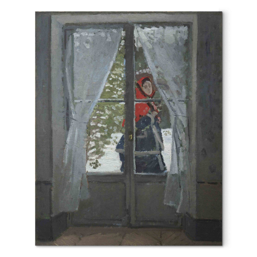 Gleznas reprodukcija - Claude Monet - The Red Cape (Madame Monet)