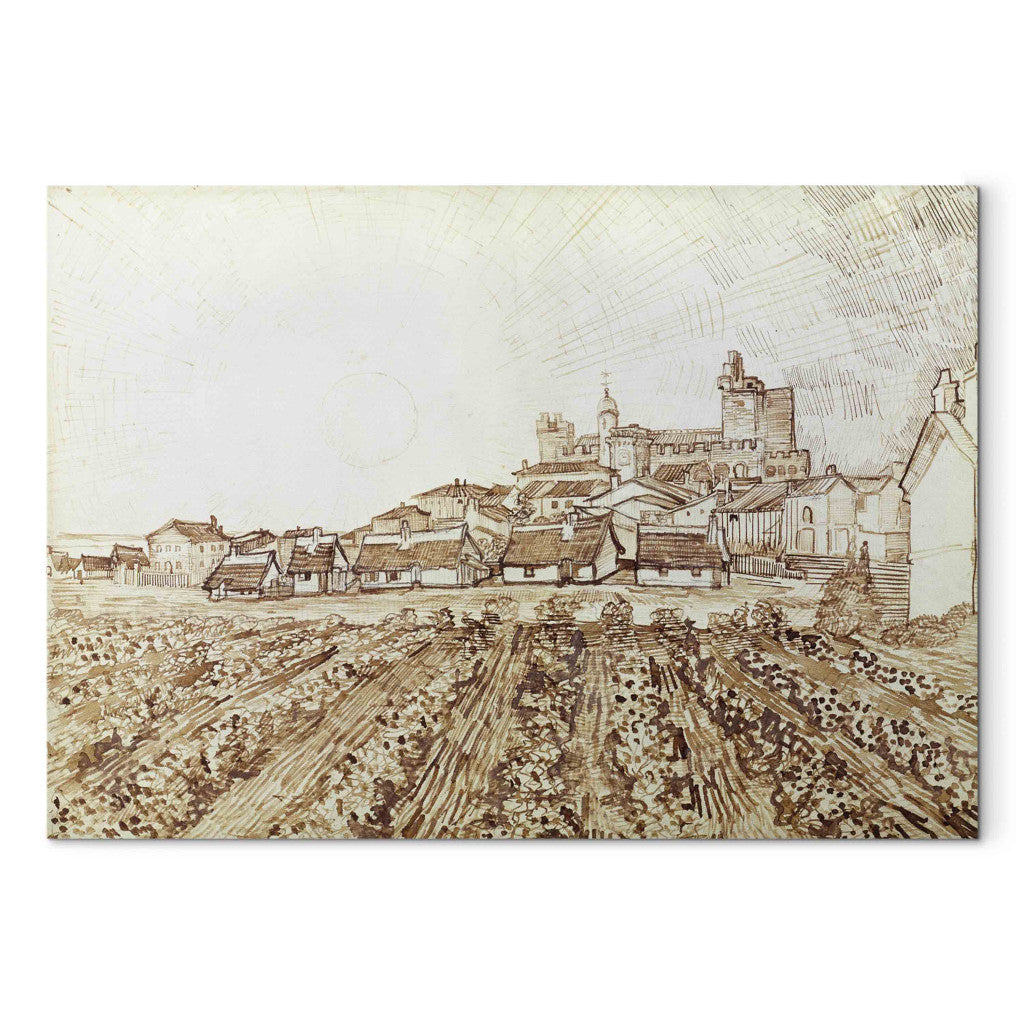 Gleznas reprodukcija - Vincent van Gogh - View of Saintes -Maries