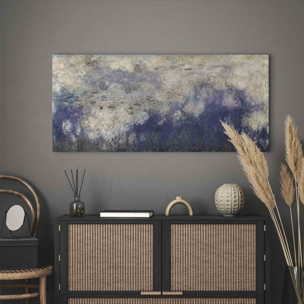 Gleznas reprodukcija - Claude Monet - The Waterlilies - The Clouds (central section)