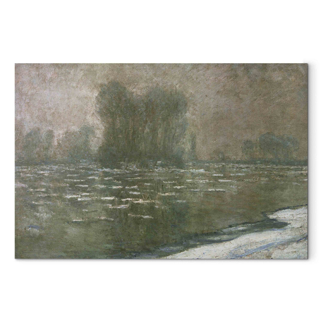 Gleznas reprodukcija - Claude Monet - Matin brumeux, deba¢cle