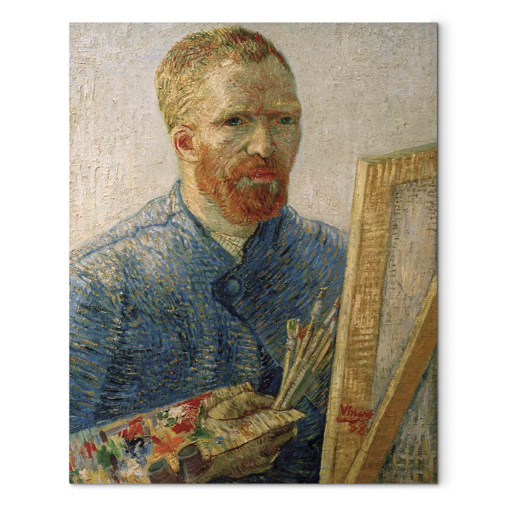 Gleznas reprodukcija - Vincent van Gogh - Selfportrait at the easel