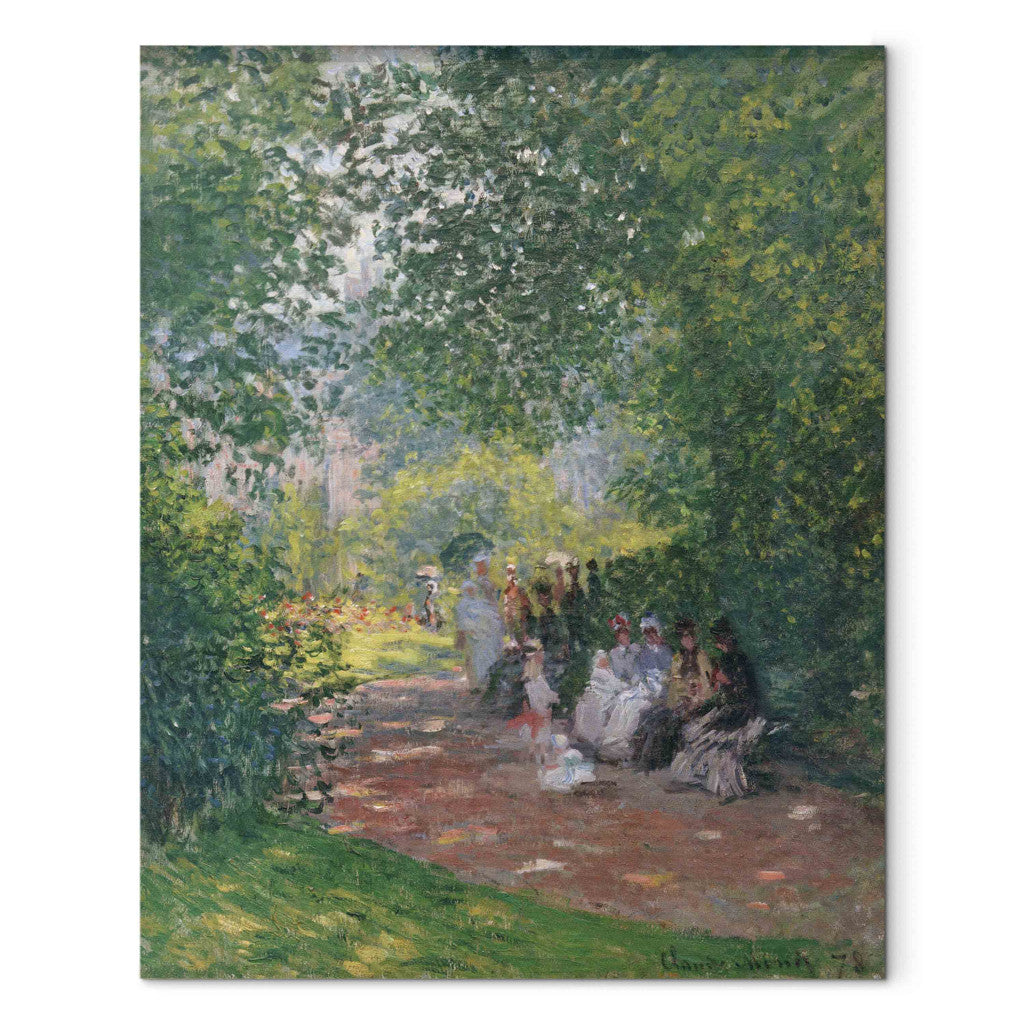 Gleznas reprodukcija - Claude Monet - Au Parc Monceau