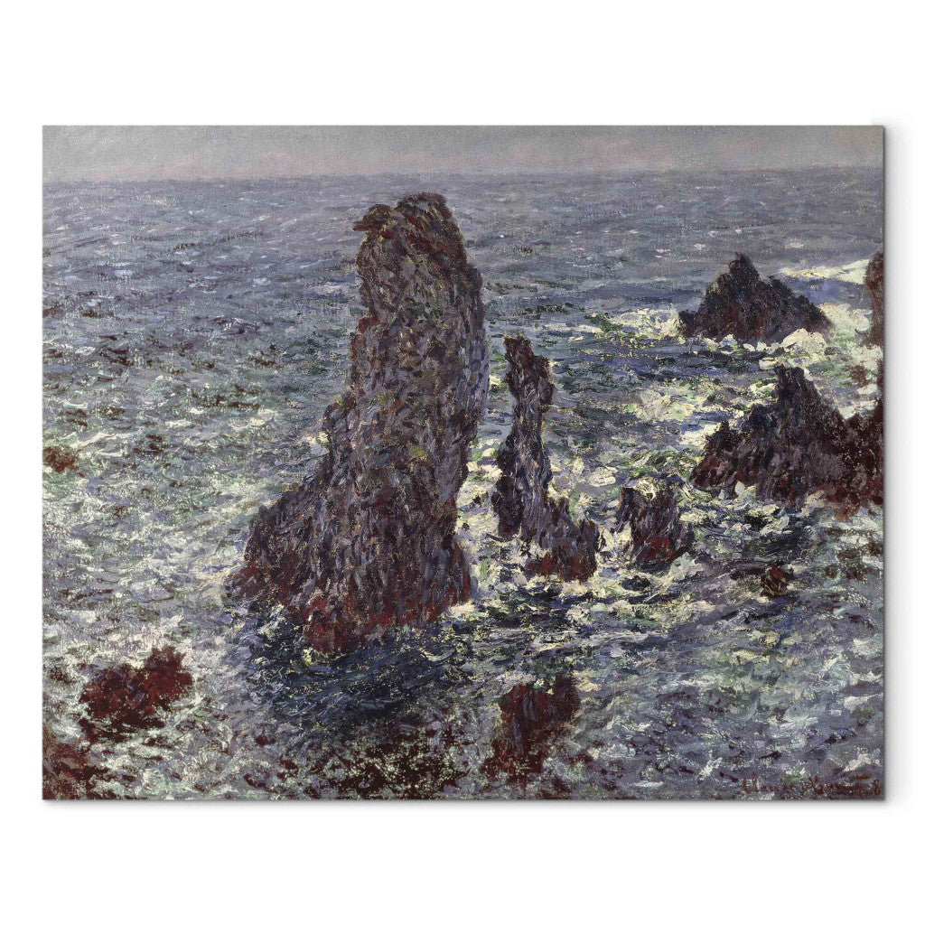 Gleznas reprodukcija - Claude Monet - The Rocks at Belle Ile