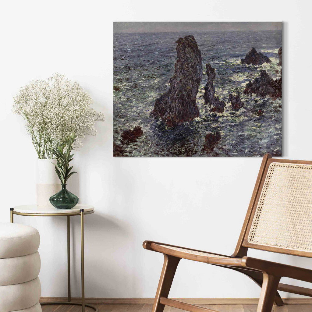 Gleznas reprodukcija - Claude Monet - The Rocks at Belle Ile