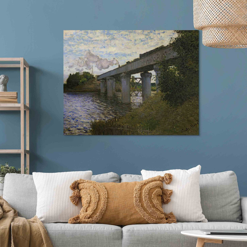 Gleznas reprodukcija - Claude Monet - The Railway Bridge at Argenteuil