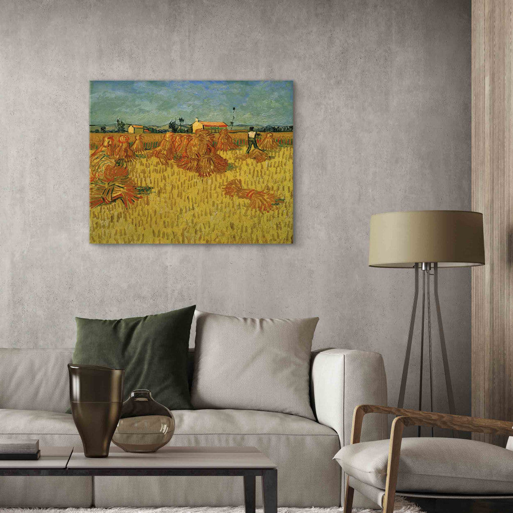 Gleznas reprodukcija - Vincent van Gogh - Harvest in Provence