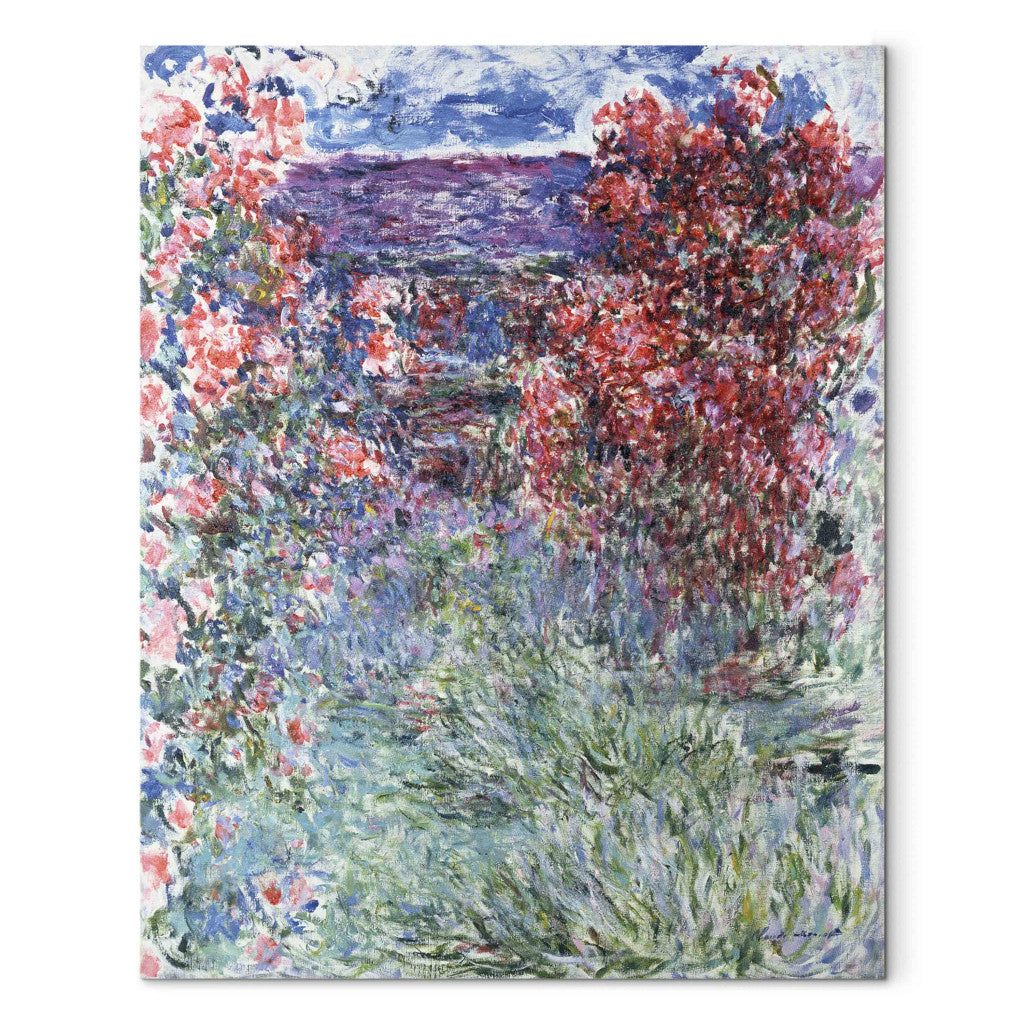 Gleznas reprodukcija - Claude Monet - The House at Giverny under the Roses