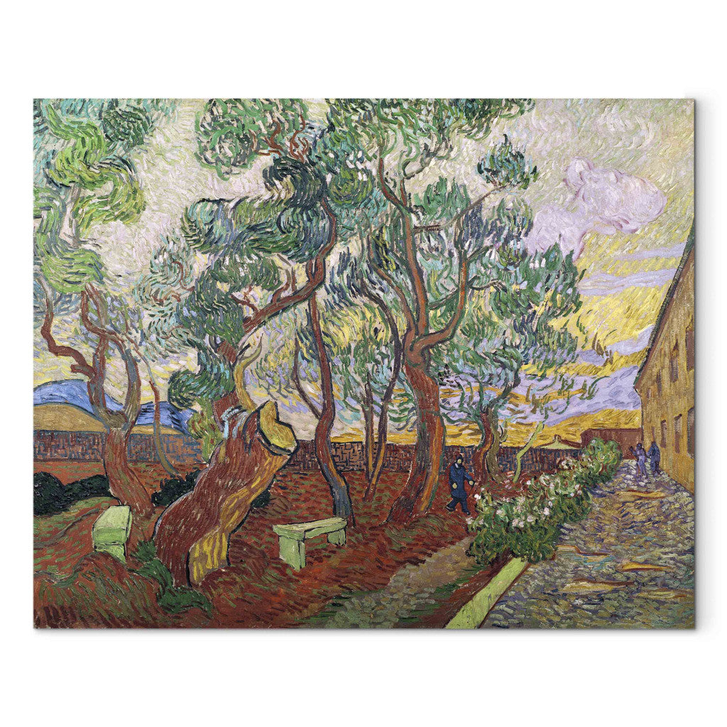 Gleznas reprodukcija - Vincent van Gogh - The Garden of St. Paul's Hospital at St. Remy