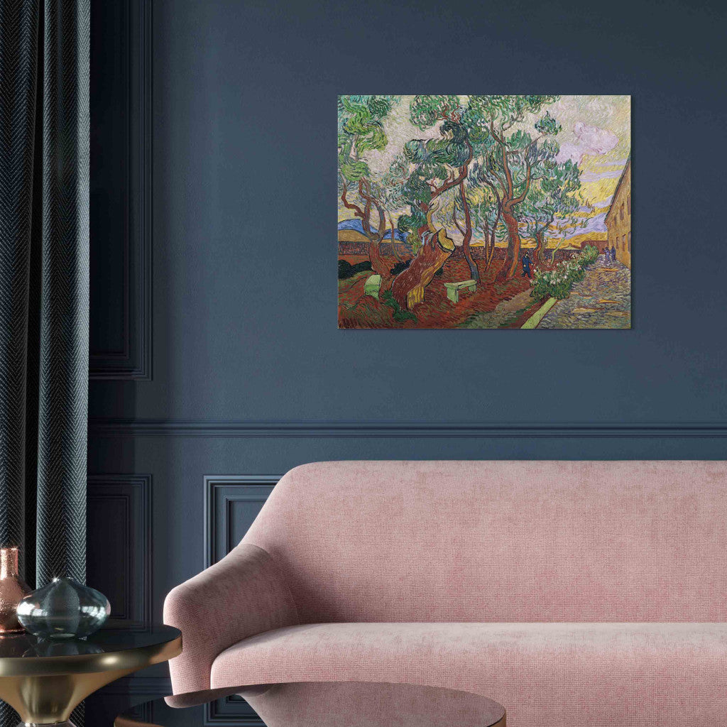 Gleznas reprodukcija - Vincent van Gogh - The Garden of St. Paul's Hospital at St. Remy
