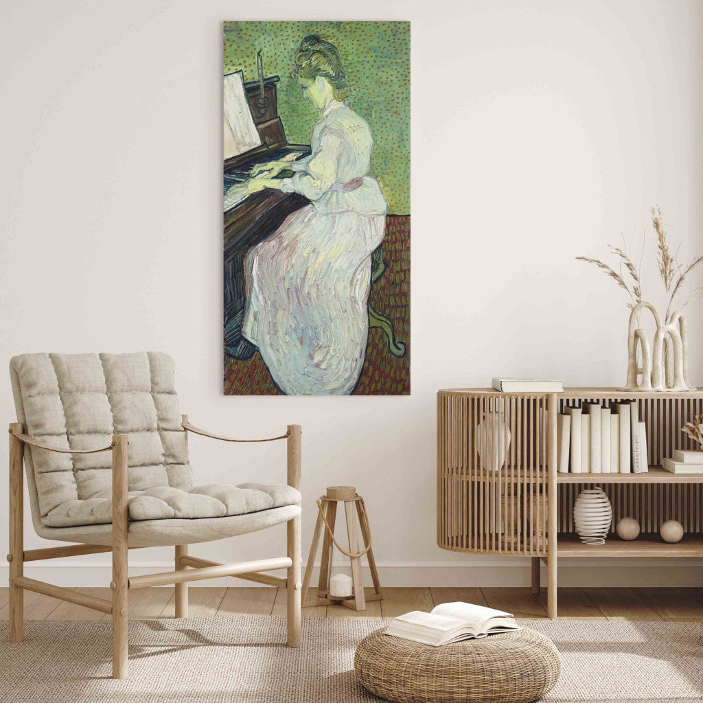 Gleznas reprodukcija - Vincent van Gogh - Marguerite Gachet at the piano (2. versija)