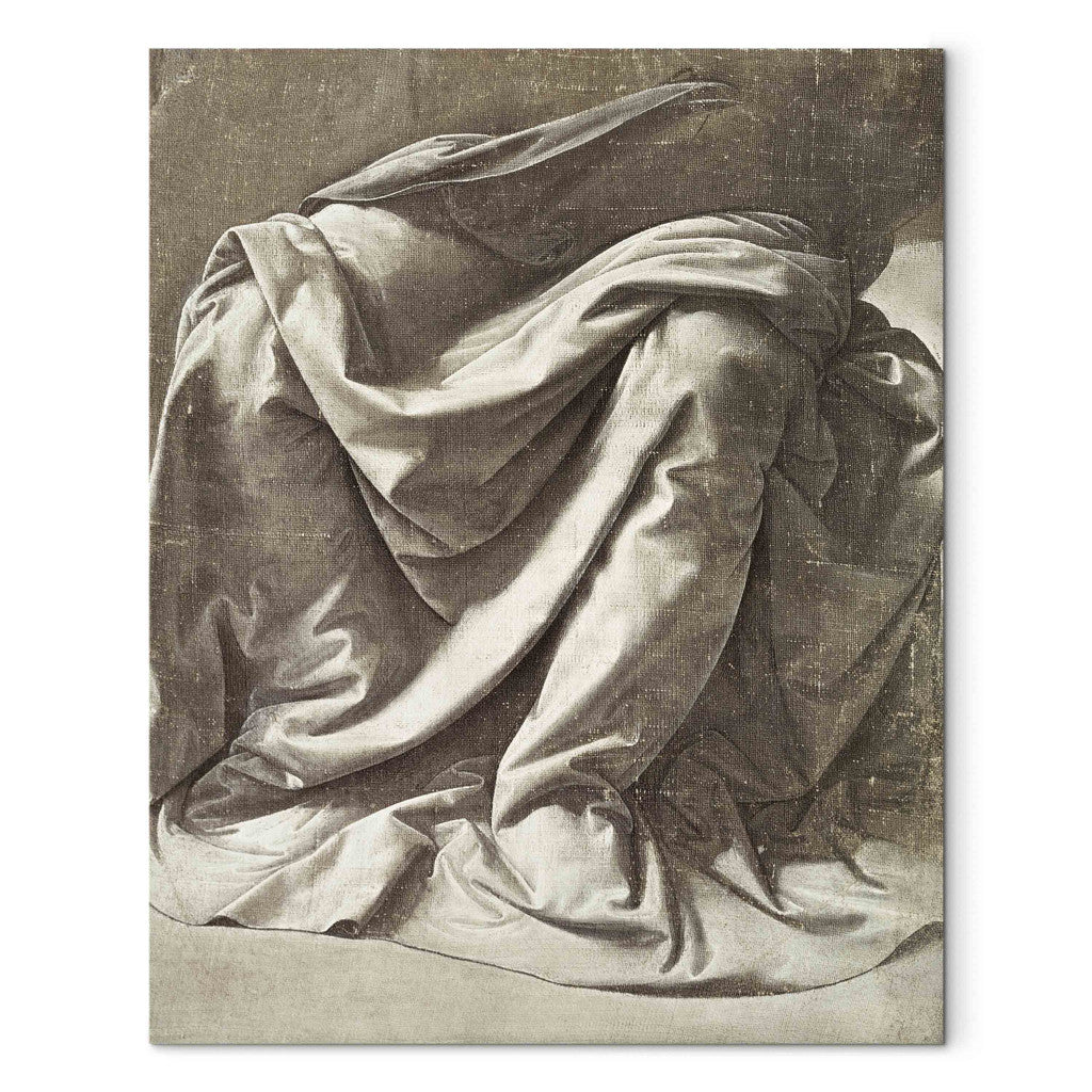 Gleznas reprodukcija - Leonardo da Vinci - Drapery study for a Seated Figure