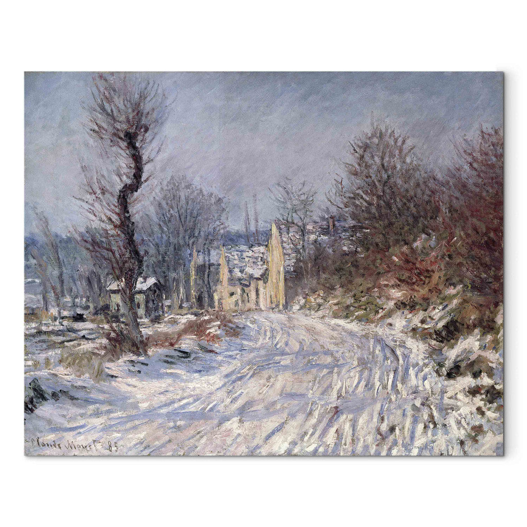 Gleznas reprodukcija - Claude Monet - The Road to Giverny, Winter