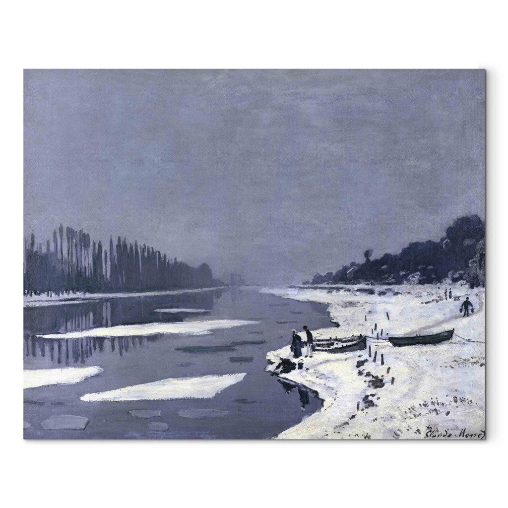 Gleznas reprodukcija - Claude Monet - Ice on the Seine at Bougival