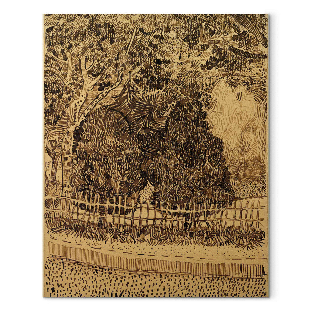Gleznas reprodukcija - Vincent van Gogh - Park with Fence