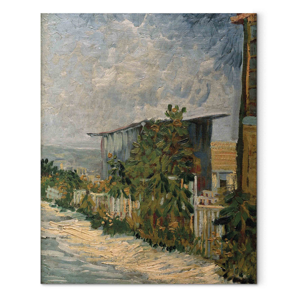 Gleznas reprodukcija - Vincent van Gogh - Shelter on Montmartre