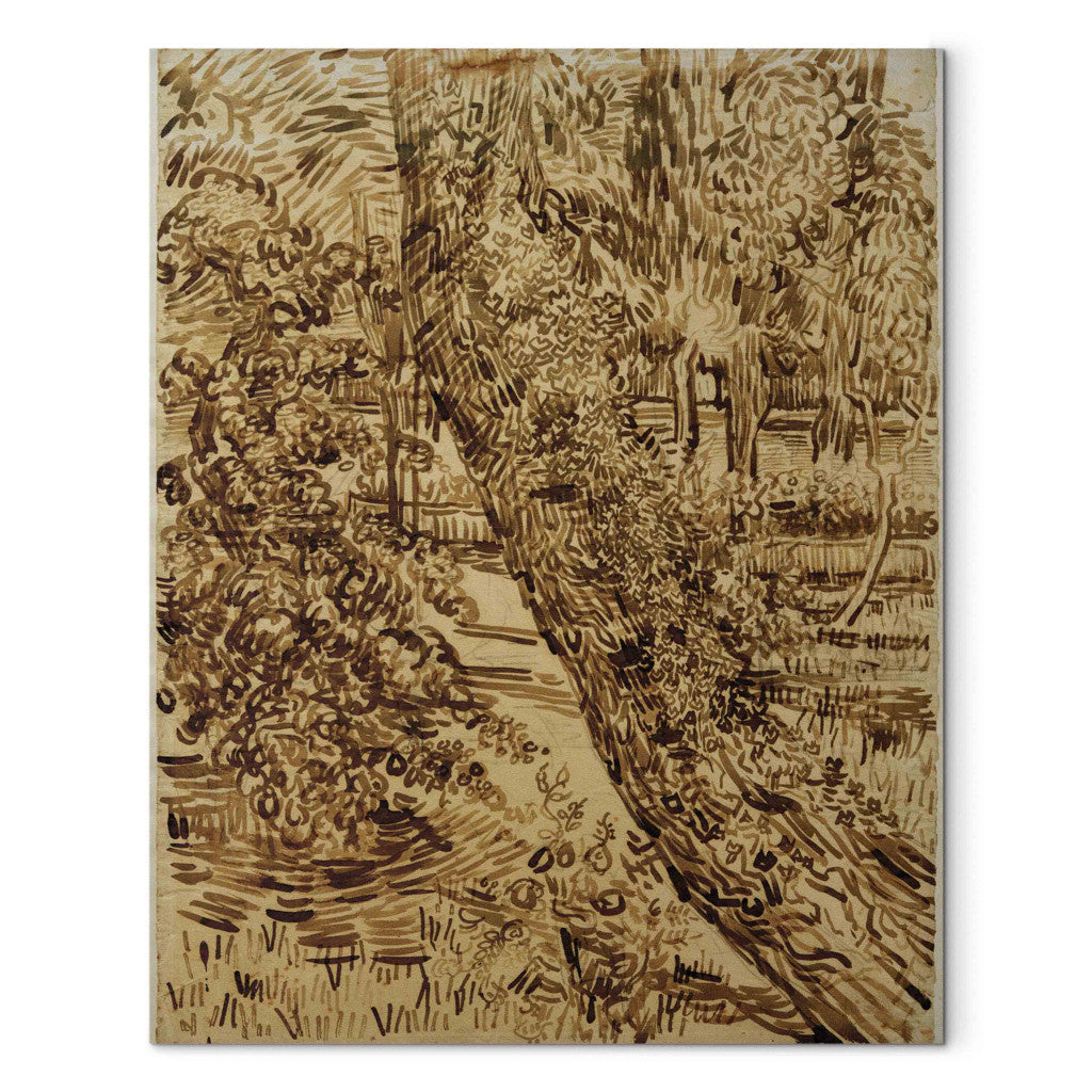 Gleznas reprodukcija - Vincent van Gogh - Tree with Ivy in the Garden of the Asylum