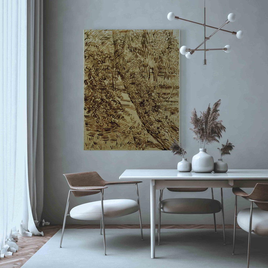 Gleznas reprodukcija - Vincent van Gogh - Tree with Ivy in the Garden of the Asylum